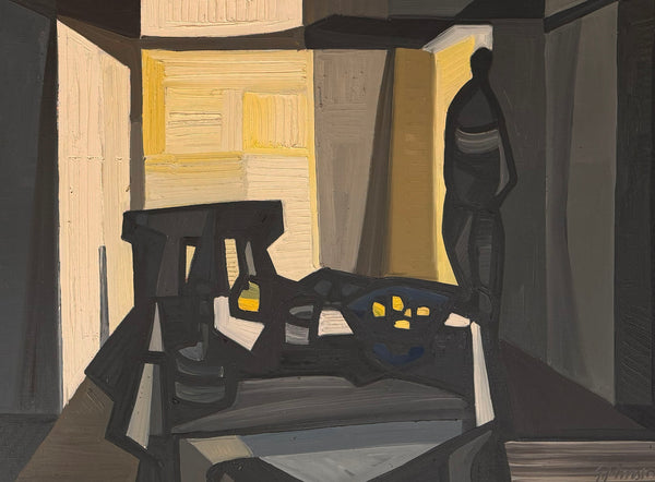 'Modernist Interior with Figure' by Swedish artist Sven Gustav ...