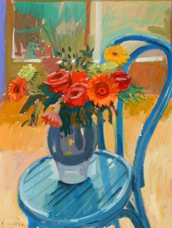 Bentwood Chair and Summer Bouquet