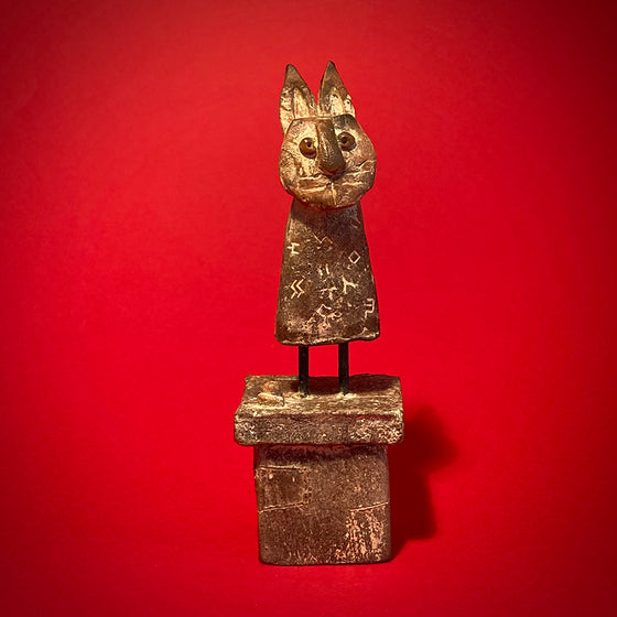 Rabbit on Rustic Plinth II