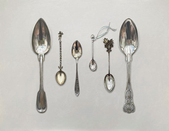 Silverware Arrangement with Cherub Spoon