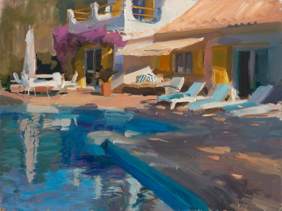 Dappled Light by the Pool