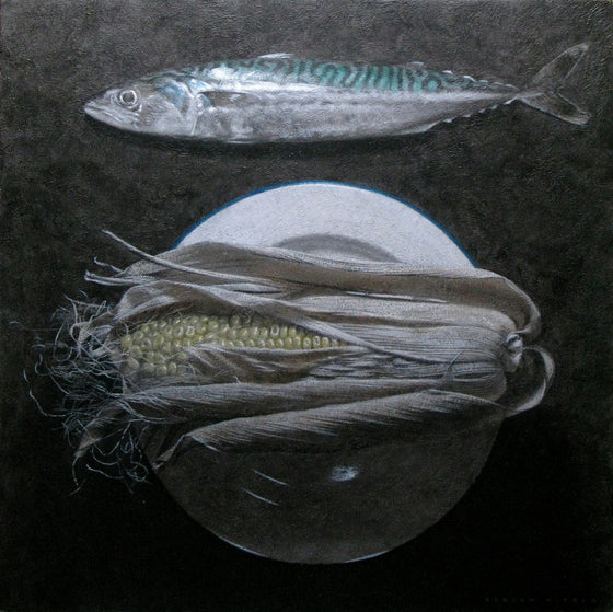 Mackerel and Corn Cob