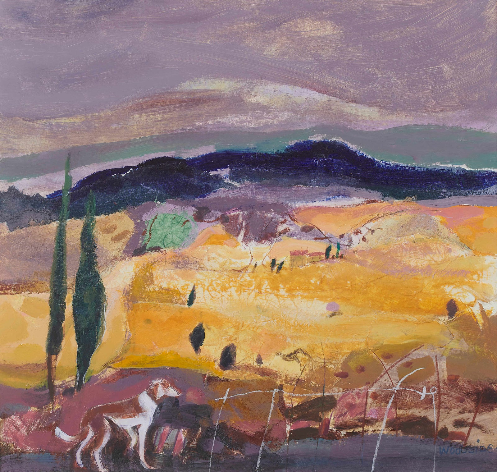 Christine Woodside RSW RGI Contemporary Scottish Artist 'Thunder Pienza ...