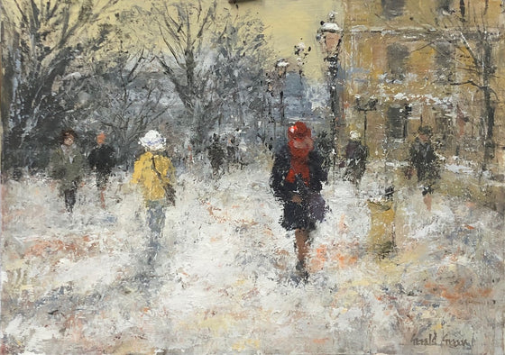 Red Hat in the Snow, Paris